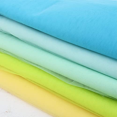 Image of Multi Purpose Solid Nylon Soft Net Combination Fabric - for Wedding, Parties, Costumes, and Decoration (32.8 x 4 Feet, Beige)