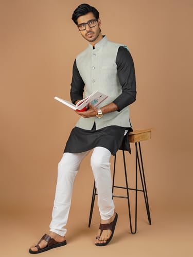 Image of WINTAGE Mens Tweed Wool Nehru Jacket