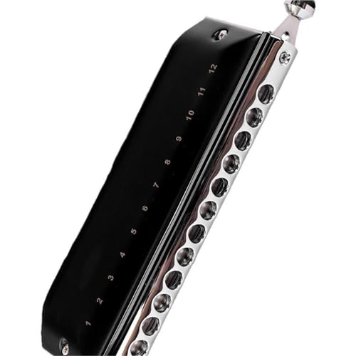 Professional Harmonica 12Hole Chromatic Harmonica Without Membrane For Beginners