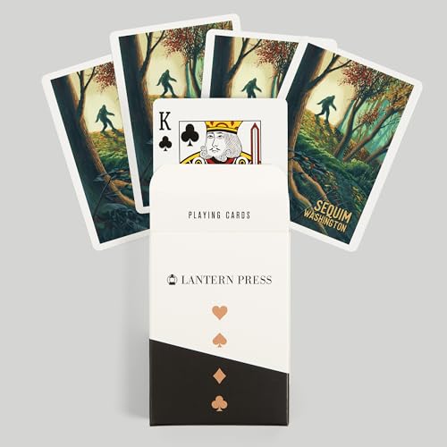 Cartas de Póker Bigfoot en Bosque 52 naipes miniatura 6