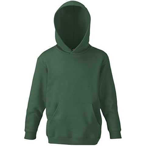 Fruit of the Loom Kids Classic Hoodie (Bottle Green) Cover