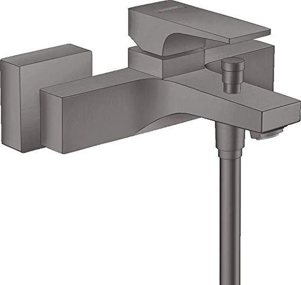 hansgrohe Metropol Single-Lever Bath Mixer Tap Surface-Mounted Brushed Black Chrome