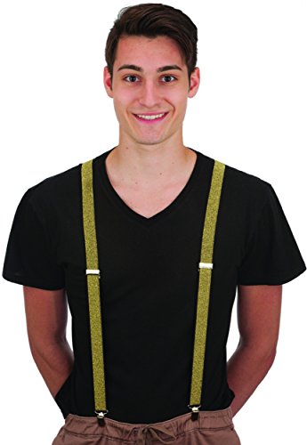 Bretelles dorées pour homme accessoires de mariage et fêtes de fin d'année
