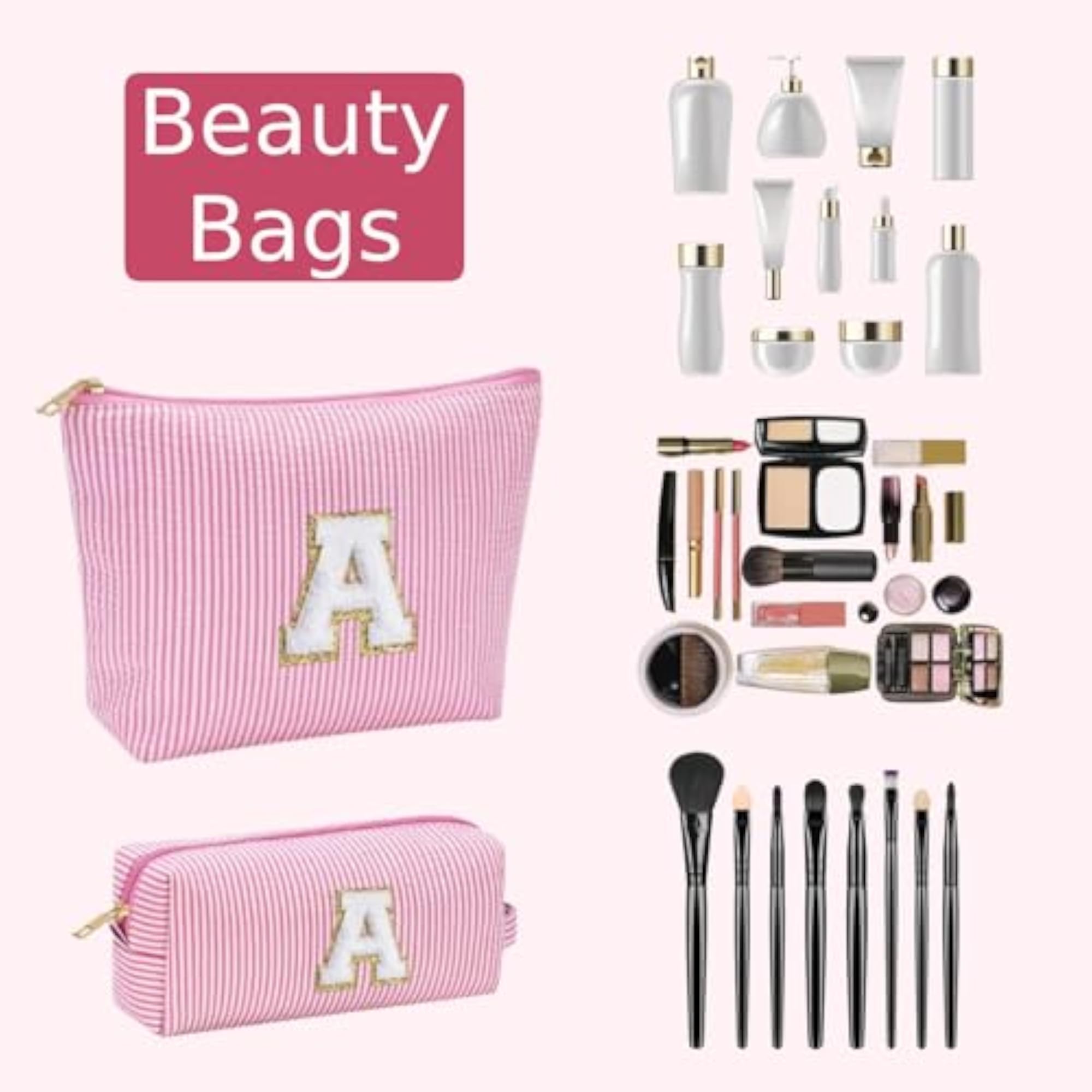 Personalized Makeup Bag, Birthday Gift for Women