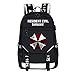 Produktbild Chiefstore Resident Evil Umbrella Rucksack Leichte Daypack Schultasche Bookbag Travel Camping Outdoor Unisex