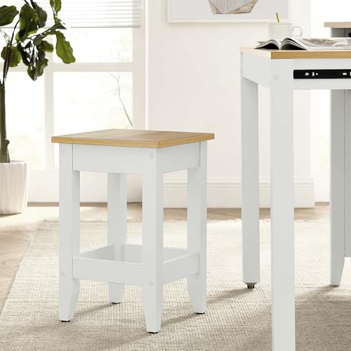 Modway Sunbrook Butaco para Barra de Cocina 22 pulgadas en Blanco Roble - Estilo Moderno miniatura 2