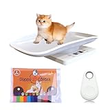 Digitale Haustierwaage, kleine Tierwaage, Futterwaage, Gramm und Unzen, 10 kg, Gemüse, Obst, Küche, elektronische Gewichtswaage mit Maßband, für Kätzchen/Welpen/Hamster/kleine Vögel/Kaninchen