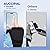 Auccipal Heated Gloves for Men Women, Rechargeable Heated Gloves Fingerless for Winter, 2500mAh Electric Heated Work Gloves with 1 Hour Auto-Off (Large)