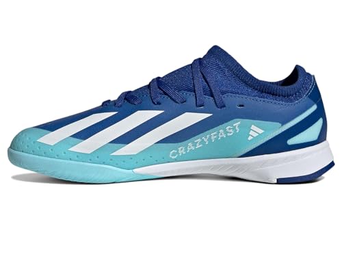 adidas Soccer X Crazylight.3 Indoor (Little Kid/Big Kid) Bright Royal/White/Solar Red 11 Little Kid M4