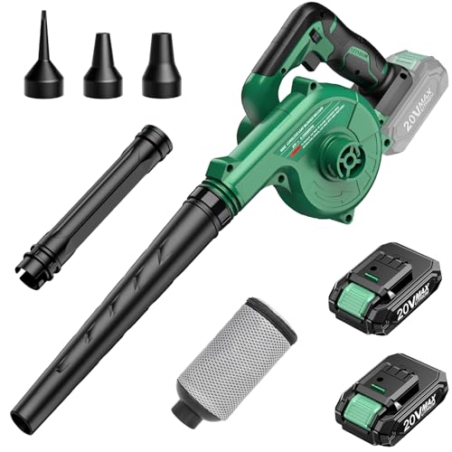 Image of K I M O. Leaf Blower Cordless with Battery and Charger Extension Tube, 200 CFM 170 MPH Lightweight Cordless Leaf Blower, Battery Operated Leaf Blowers for Lawn Care, Yard|Patio|House