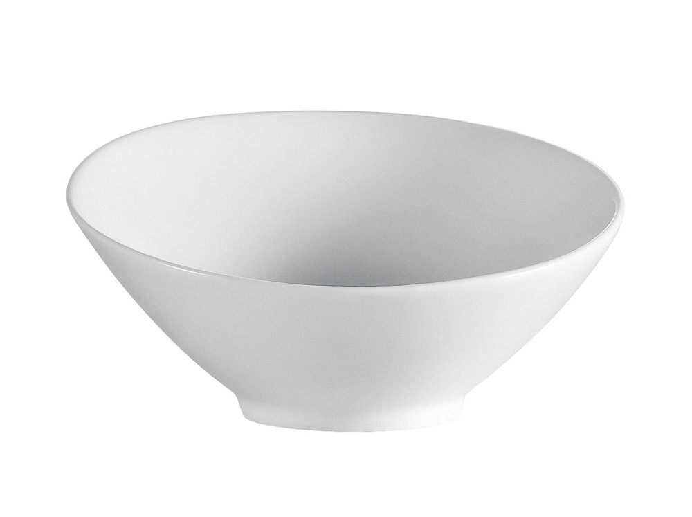 CAC - Ensaladera (porcelana), color blanco 8-Inch 20-Ounce Blanco hueso.