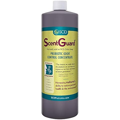 SCD ScentGuard - Probiotic Odor Neutralizer Concentrate and Liquid Odor Remover - for Pet, Smoke, and Strong Smells - Controls Strong Odors Quickly with Lasting Results (1 liter) Cover