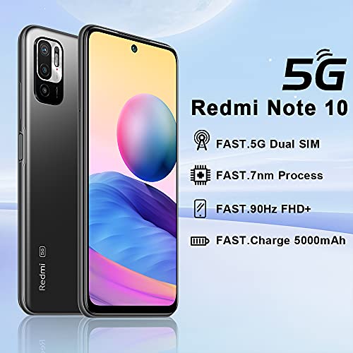 Xiaomi-Redmi-Note-10-5G-Smartphone-4GB-128GB-TelefonoDotDisplay-FHD-de-65MediaTek-Dimensity-700Camara-Triple48MP2MP2MP8MP-Version-GlobalGris