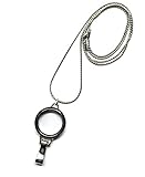 Wigspedia Floating Charm Locket Lanyard ! Gift for Registered Nurse, Teachers, Graduate, Anyone Who Wears Id or Casual Wear (Black Locket Lanyard)