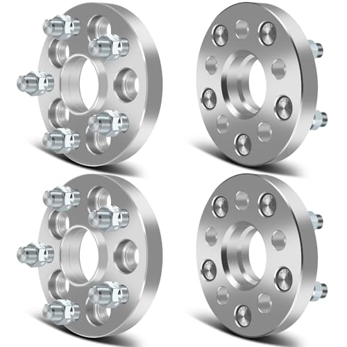 SCITOO 4 pcs 5LUG 20mm Wheel Spacers Adapters 5x100 to 5x112 with 14x1.5 Studs 57.1CB Compatible with for S4 1993-2008 for Tiguan 2009-2017 for 5000 1979-1988 Wheel spacers