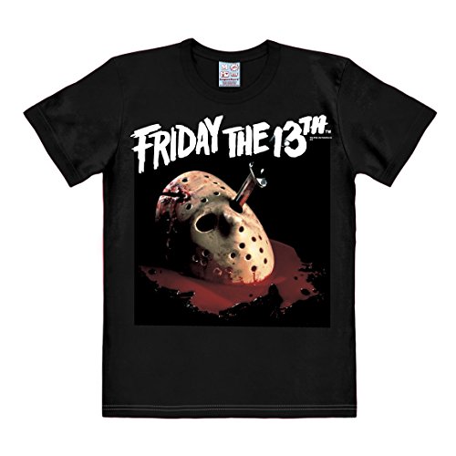Logoshirt Camiseta Viernes 13 - Camiseta Friday The 13th - Camiseta con Cuello Redondo Negro - Diseño Original con Licencia, Talla XL
