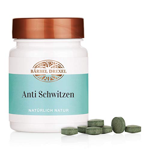BÄRBEL DREXEL® Anti Schwitzen Presslinge, Anti Schweiß, Anti Geruch, Salbei Gegen Schwitzen (90 Stk) 100% Vegane Herstellung Deutschland Alfalfa sweat off antitranspirant