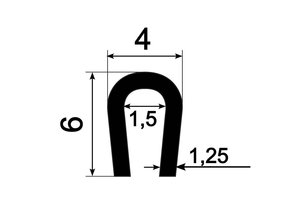 EUTRAS [100 m] KSO4004 - protezione bordi bianca - paraspigoli 0,4-1,5 mm - protegge e ammorbidisce gli spigoli - per lamiere e portiere di auto - TOP intorno a curve e tornanti - Made in Germany