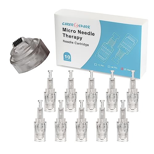 CARER SPARK Mikronadel 10 x 3D-Nano-Nadel Länge verstellbar 0,25 mm – 2 mm Mikronadel-Gerät Ersatz-Spritzenkopf Gewindeanschluss