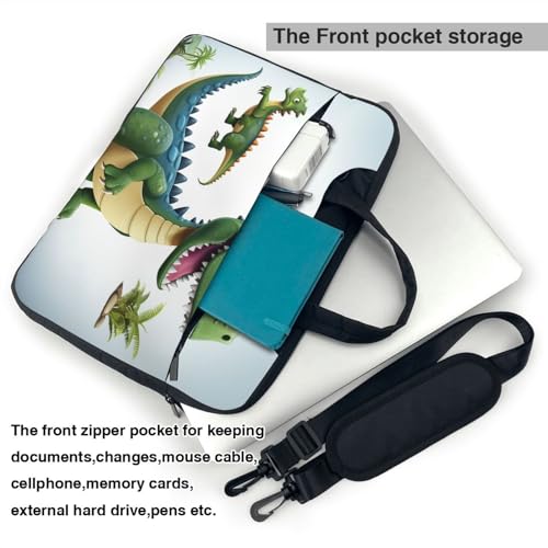 Bolso de hombro para laptop KHiry con diseño dinosaurio miniatura 4