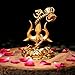 Artarium Trishul Damru Statue Table Decorative Showpiece Item Hindu God Idols Shiv Trident Symbol Shiv Trishul Statue for Car Dashboard Idol Best Birthaday Gifts for Women Size - 3.9 Inch