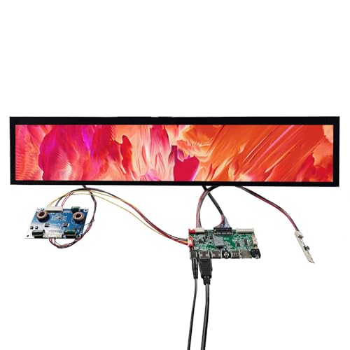 Image of 24 inch 1920x360 DV240FBM-NB0 IPS Stretched Bar LCD Touchscreen | and H /D USB SD Card Board,Capacitive Touch Sensor Panel,Support 10-Points Multi-Touch