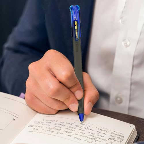 Image of Luxor Schneider Gelaxy|Refillable Gel Pen|Pack of 4-(Blue+Black+Red+Green)|0.7mm Precise Writing|Quick Dry Ink | German Technology|Smooth Writing Experience| Ideal for Students & Professionals