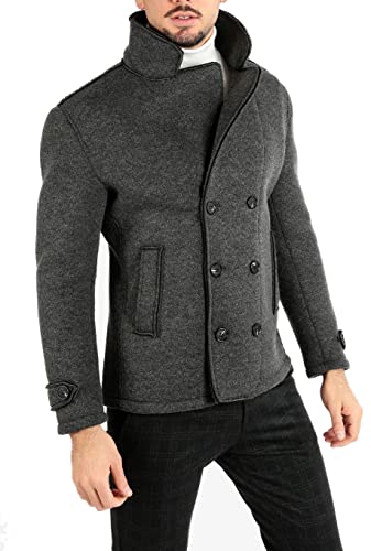 Veste homme hiver coupe ajustée manteau décontracté chic pour l'hiver