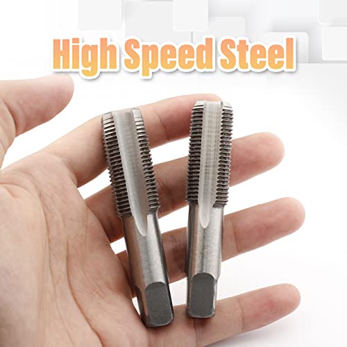 Image of 2pcs M20x1.5 Tap, M20 Metric Thread Tap Right Hand Thread Tapping Tool, HSS Thread Milling Taps (M20 x 1.5, Taper & Plug Tap)