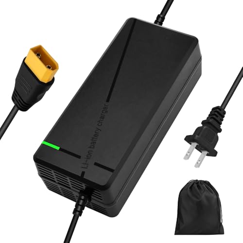 84V 5A Fast Charger with XT90 Male Plug for 72V Lithium Battery, 72V Charger with Cooling System (84V5A-XT90)