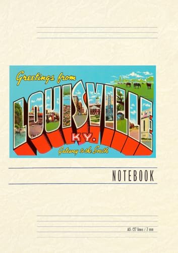 Vintage Lined Notebook Greetings from Louisville