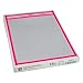 C-Line Neon Stitched Shop Ticket Holders, Pink, Both Sides Clear, 9 x 12 Inches, 15 per Box (43919)