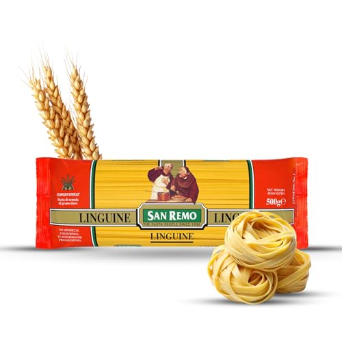 Image of San Remo Linguine Pasta 500g | Healthy No Maida | Australian Durum Wheat Semolina | Ribbon Cut | Perfect for Alfredo, Pesto & Seafood | Vegan