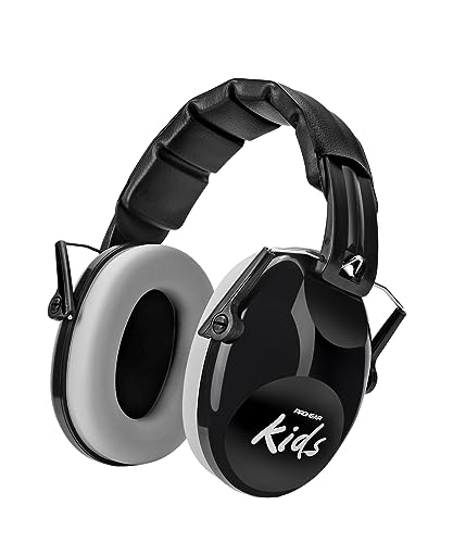 PROHEAR 032 Noise Cancelling Headphones for Kids, 25dB Noise Reduction, Adjustable Sensory Ear Protection Muffs for Autism, Concerts, Fireworks, Monster Truck Shows & School – Black