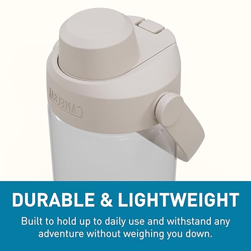 Image of CamelBak Thrive Chug Water Bottle, High Flow Lid Design for Quick Everyday Hydration and Active Use, 20oz, Clear