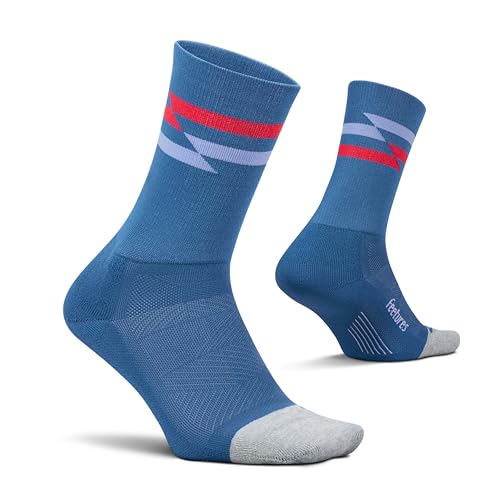 Image of Feetures Elite Ultra Light Cushion Mini Crew Sock - Sport Sock with Targeted Compression