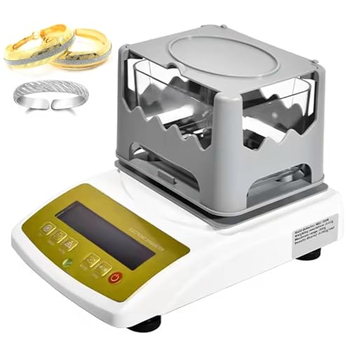 Medidor de densidad de oro, detector de contenido de pureza para oro, plata y platino. Determina con precisión el contenido de metales preciosos para casas de empeño y reciclaje