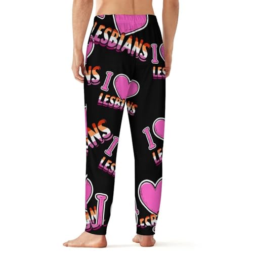 I Love Lesbians Men's Pajama Pants Lounge Pant Sleepwear PJ Bottoms2