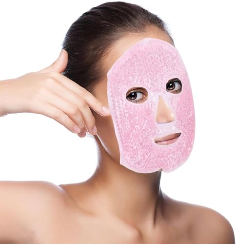 Cooling Face Mask, Women Ice Mask for Face, Reusable Ice Face Mask, Facial Care, Suitable for Reducing Facial Swelling/Dark Circles/Swelling/Facial Relaxation/Reduce Eye Bags/Headache - Image 8