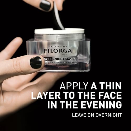 Filorga NCEF-Night Mask Supreme Multi-Correction Concentrated Night Cream for Wrinkles Firmness Radiance, All Skin Types, 1.69 fl oz