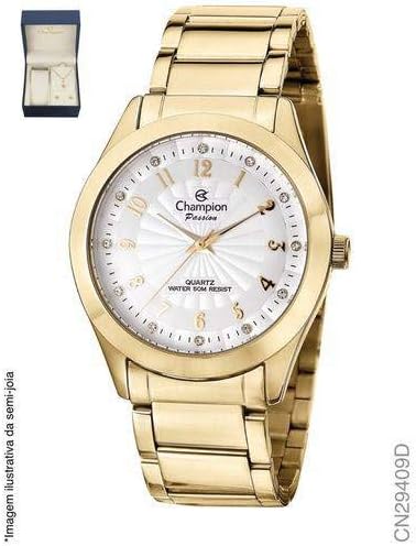 Kit Relógio Champion Feminino Com Colar e Brincos CN29954W - ECLOCK