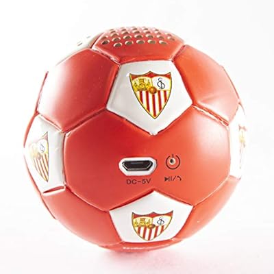 Sevilla Fútbol Club - Altavoz Bluetooth Inalámbrico y Portátil con Forma de Balón - Función Estéreo Inalámbrica - Batería de 300 mAh - Cable Micro USB Incluido - Producto Oficial | Ya disponible en tu tienda friki favorita! En mundofriki.es! Sevilla Fútbol Club - Altavoz Bluetooth Inalámbrico y Portátil con Forma de Balón - Función Estéreo Inalámbrica - Batería de 300 mAh - Cable Micro USB Incluido - Producto Oficial | Ya disponible en tu tienda friki favorita! En mundofriki.es!