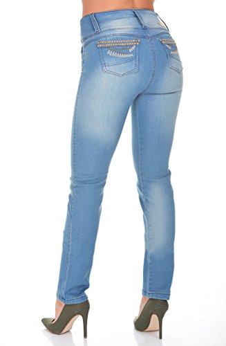 Curvify Booty Lift Jeans | Mid Rise Butt Shaping Jeans | Washed Stretchy