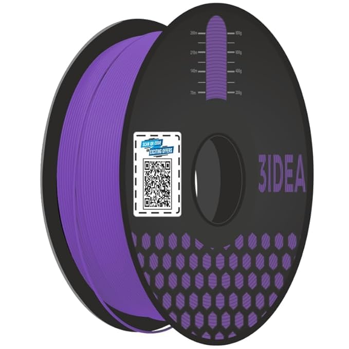 3IDEA PLA 3D Printer Filament, Purple, 1.75mm, 1kg Spool-picture-22