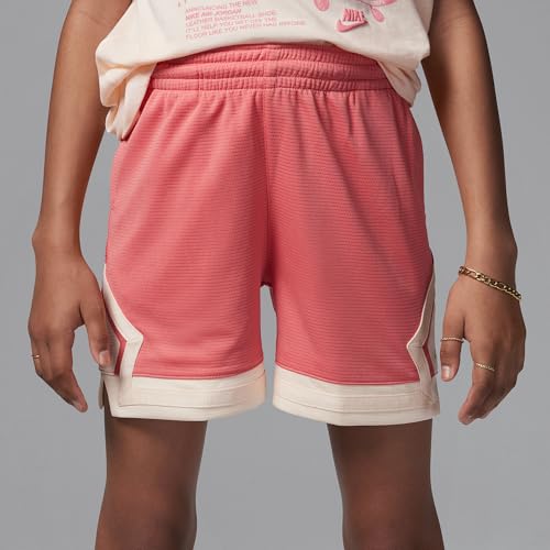 Jordan Dri-FIT Big Kids' Diamond Shorts (Pink Salt, 45D403-A0Y)2