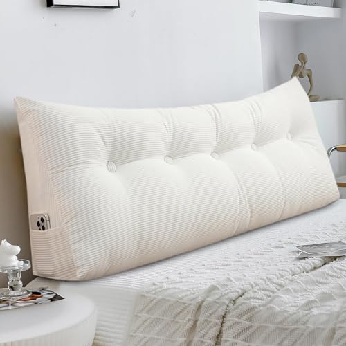 Shuyeon Wedge Pillow Headboard Twin/Twin XL Triangular Bed...