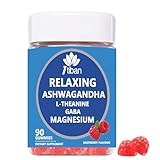 Itiban Cortisol Supplements for Women, Calm Magnesium Glycinate Gummies, Ashwagandha, L-Theanine, GABA, D3, B6, Mood Anxiety Sleep Relax, Raspberry Flavour, Vegan 90 Gummies