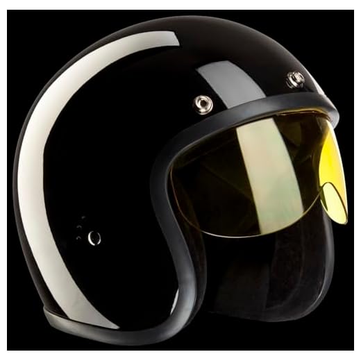 Bandit Helmets – Visiera Stick-On per Casco Jet – Anti-graffio, protezione UV JETVISIST (giallo)