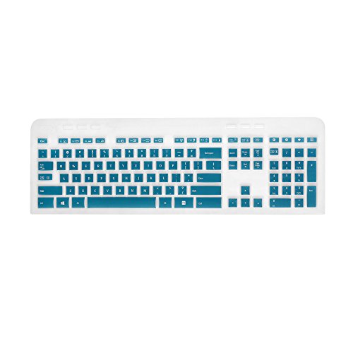 Coque clavier Logitech MK520 anti-poussière en silicone Cosmos bleu