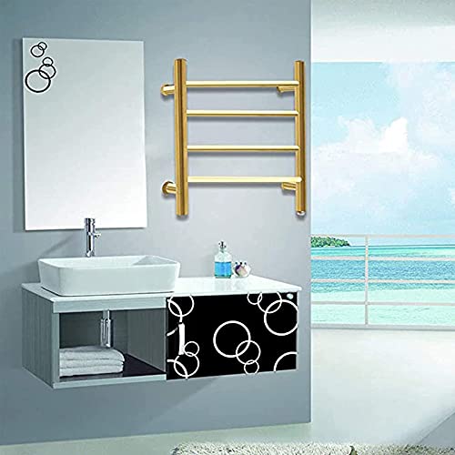 Chauffe-serviettes électrique de salle de bain inox porte-serviettes mural